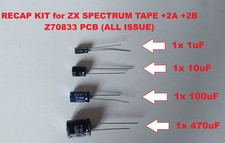 Kit capacitors condensatori ZX Spectrum +2A +2B Z70833 All issue Tape PCB