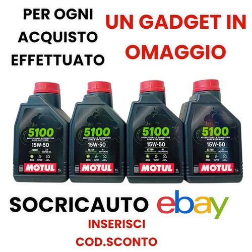 Litri olio motul 5100 - olio, 15w50