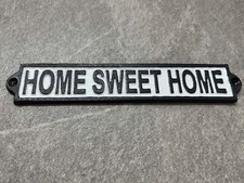 Targa casa dolce casa ghisa placca porta anteriore montata a parete 28 cm tradizionale