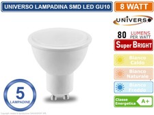 5 PEZZI UNIVERSO LAMPADINA LED