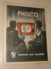PHILCO TV TELEVISORE=ANNI '50=PUBBLICITA=ADVERTISING=WERBUNG=472