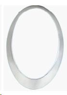Cornice fanale faro cromata - fanale,