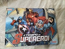E' TEMPO DI  SUPEREROI - MARVEL - ALBUM COOP  FIGURINE CARDS+POSTER NON COMPLETO