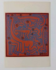 Cartolina keith haring - haring, vintage