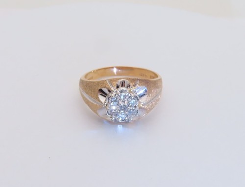 Anello uomo oro diamanti - anello, 14