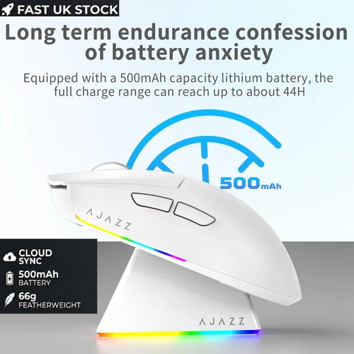 Mouse gioco wireless ajazz - wireless,