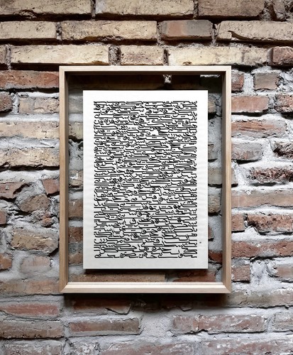 Opera arte calligrafia - di,