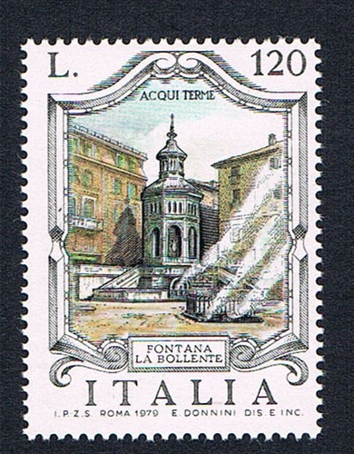 Italia francobollo fontana - italia,
