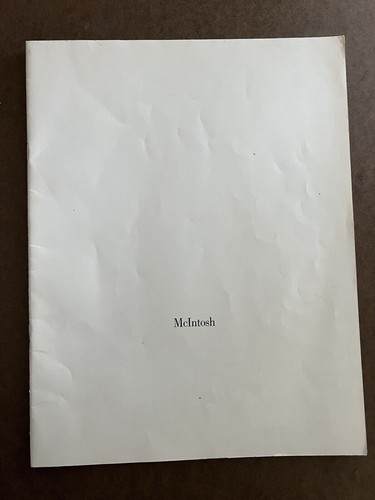 Mcintosh dealer brochure mi3 - dealer,
