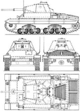 carro armato p43 disegno