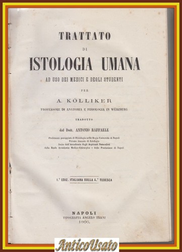 Trattato istologia umana - trattato, di