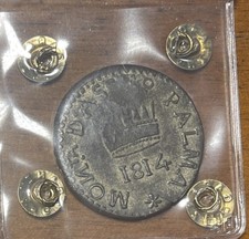 NAPOLEONE I RE D’ITALIA ASSEDIO AUSTRIACO DEL 1814 PALMANOVA R2 - MONETA 50 CENT