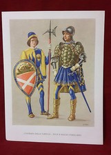 STAMPA  FARMACEUTICA CONTRADA Della TARTARUGA DUCE E PAGGIO PORTA ARMI  ANNI '50