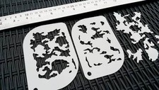 Set di 2 pz stencil aerografo