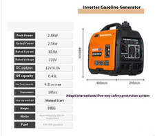Generatore Benzina Portatile Honda Silenzioso Emergenza Esterno Viaggio Campeggio 220V