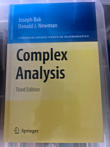 Complex analysis bak - -, &