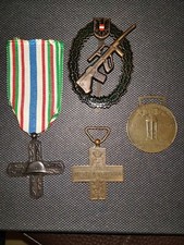 Lotto Di 3 Medaglie Militari Italia + Distintivo Militare Austria