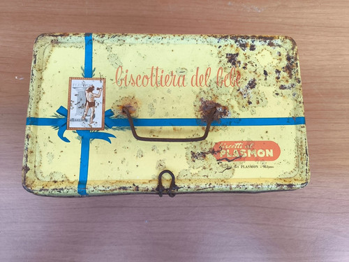 Scatola latta biscotteria - latta,