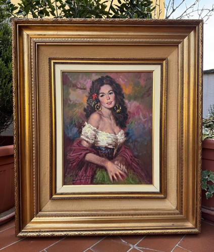 Dipinto olio tela g - olio,