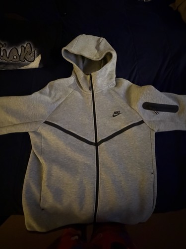 Nike tech fleece hoodie grey - tech,