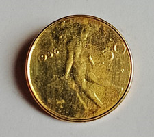 BOTTONE "50 LIRE" originale