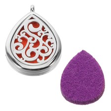  Diffusore Per Oli Essenziali Collana Porta Profumo Ciondolo Goccia D'acqua