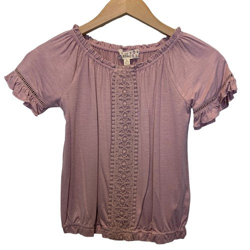Top camicia bambina rosa