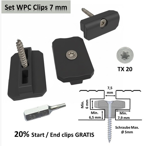 Clip wpc staffe - staffe, di