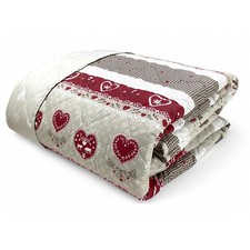 COPRILETTO Trapuntato TIROLESE Valbadia ROSSO