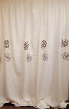 Tenda ricamata misto lino mt 5