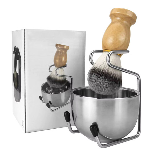 Pennello barba set in - pennello, 3-in-1