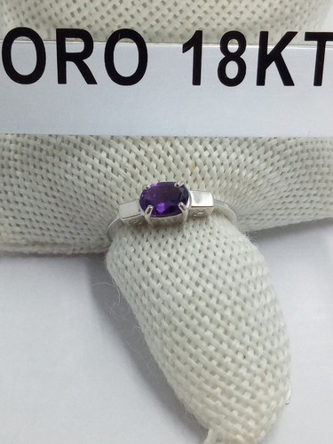 Anello oro bianco 750 kt - anello,
