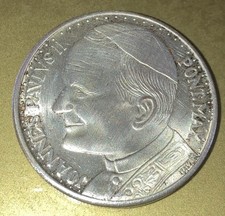 Medaglia commemorativa Papa Giovanni Paolo II argento diametro 35 mm
