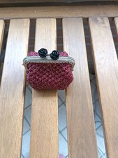 portamonete Bordeaux/oro ad