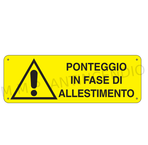Cartello segnaletico ponteggio - segnaletico,