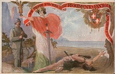 CARTOLINA MILITARE REGGIMENTALE - 64° REGGIMENTO FANTERIA -