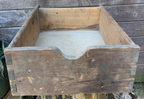 Antico cassetto legno coda - in,