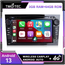 Per Vauxhall Corsa C/D Antara Astra H GPS Autoradio CarPlay Stereo 7" Android 13