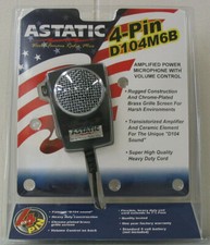 ASTATIC D104M6B per microfono radio Cobra Galaxy 4 pin D104 microfono SPEDIZIONE VELOCE!!!