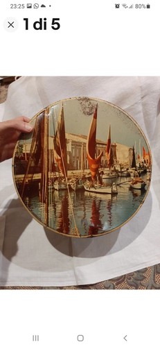 Scatola latta vintage biscotti - scatola,
