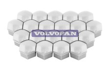 Cap, Wheel bold, silver, kit