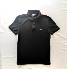 Polo Lacoste donna nera slim