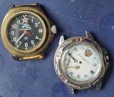  Lotto 2 orologi Vostok Komandirskie difettosi