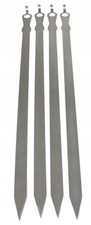 4 spiedini in acciaio inox