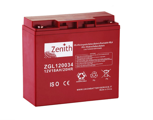 Batteria 18a 12v agm - batteria, zenith