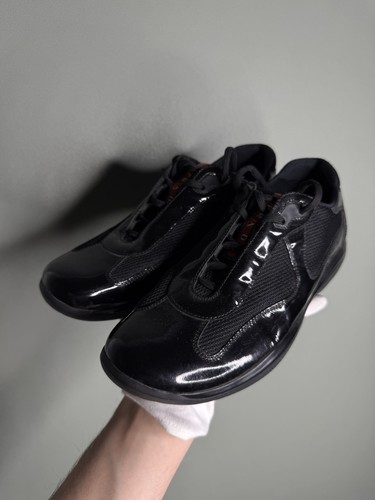 Sneakers prada nere pelle - prada,
