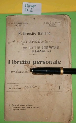 Esercito regg to - r.,