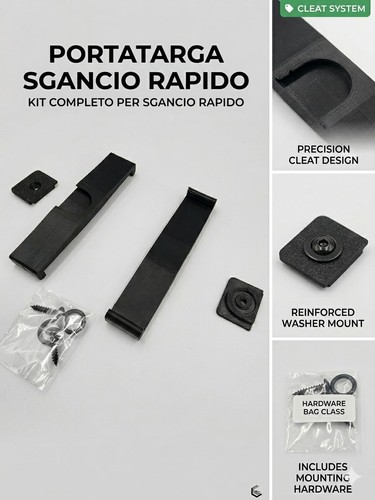 Portatarga sgancio rapido - portatarga,