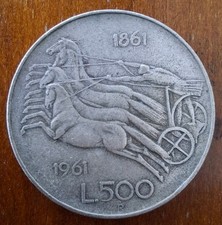 Italia 500 Lire 1861 - 1961