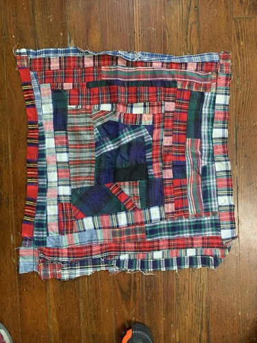 Blocco trapunta vintage plaid
